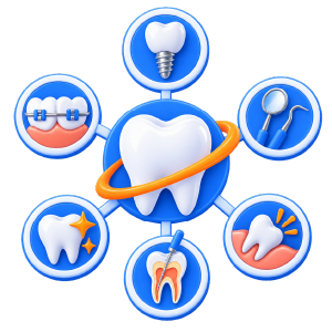 All dental specialties marketing icon